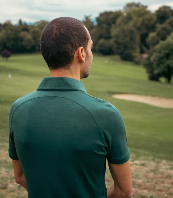Regular Poloshirt Grün