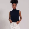 Ärmelloser Kaschmirpullover Matilde Schwarz