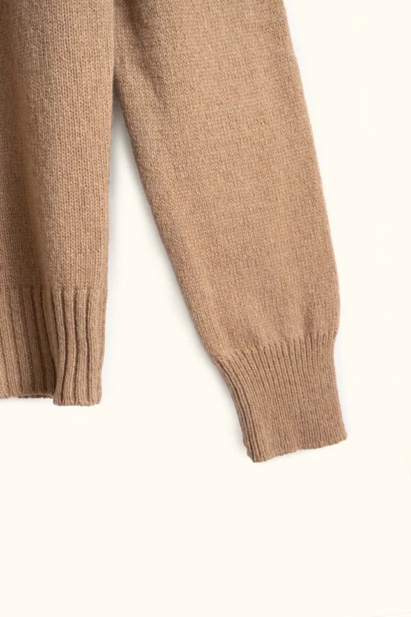 Rollkragenpullover aus recyceltem Kaschmir Ada Beige