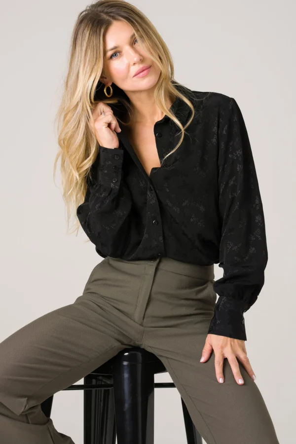 Schwarze Bluse Kauri