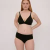 Schwarze Duo-Pack-Höschen aus Bio-Baumwolle