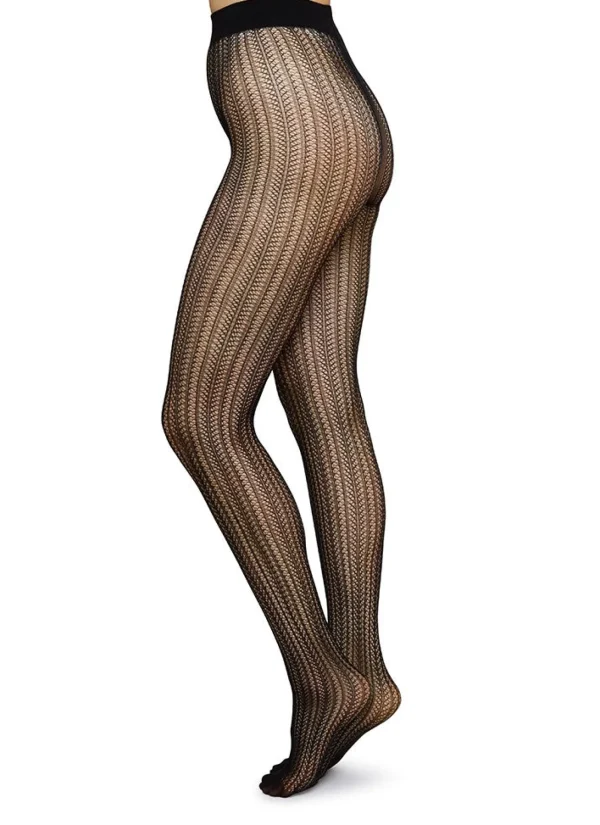 Schwarze Netzstrumpfhose Selma Black 60D
