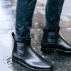 Schwarze Regen-Boots