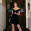 Schwarzes Skaterkleid Amy
