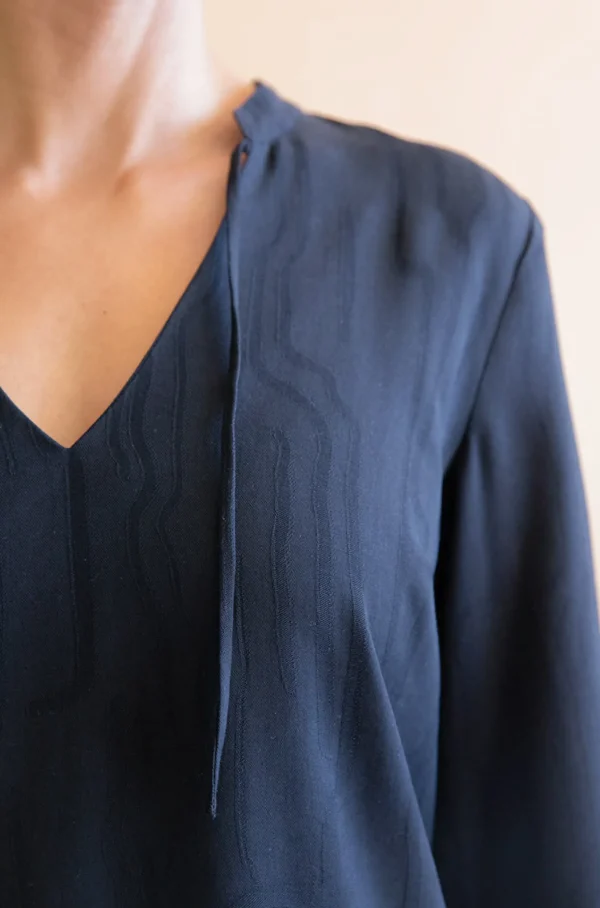 Schwarzes Tencel-Kleid Henné