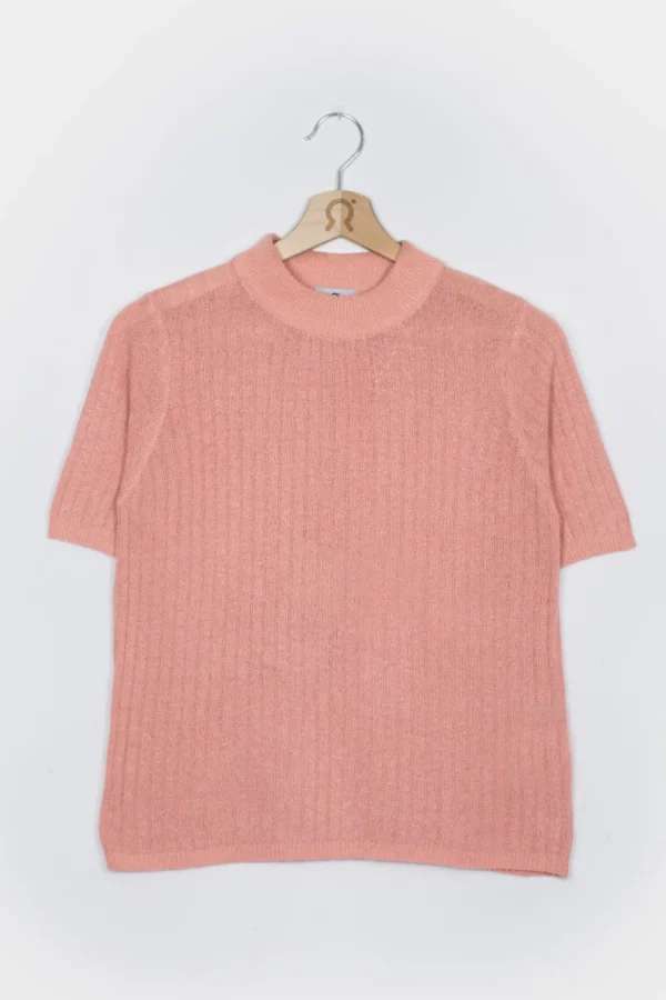 Seide-Top Renza Flamingorosa