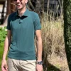 Slim Herren Poloshirt Grün
