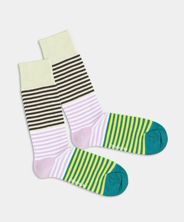 Socken mit Streifen aus Bio-Baumwolle – Four Mation