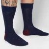 Sparse Red Dots Socken aus Bio-Baumwolle