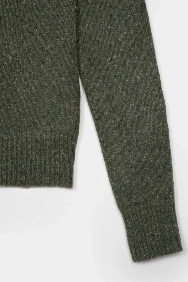 Strickjacke aus recyceltem Kaschmir Cecilia Khaki