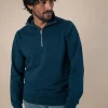 Sweatshirt mit Trucker-Kragen Union Blau