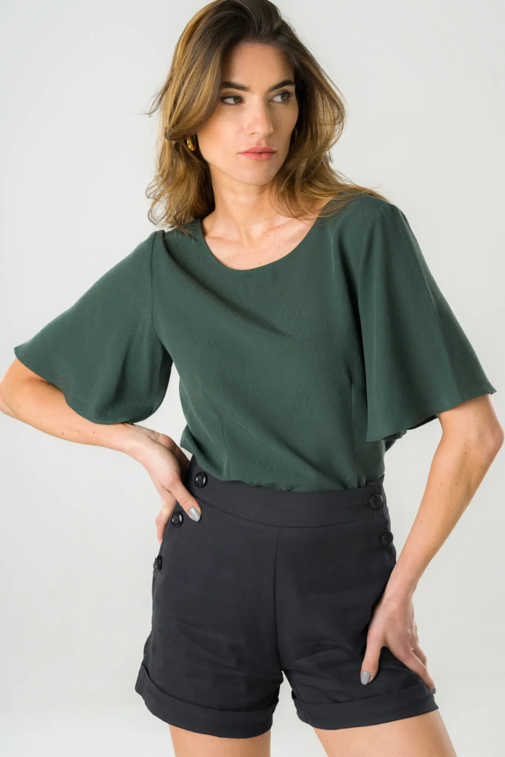 tencel_bluse_lys_waldgrn_0.webp Tencel Bluse Lys waldgrün