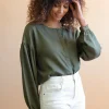 Tencel-Bluse Narcisse Khaki