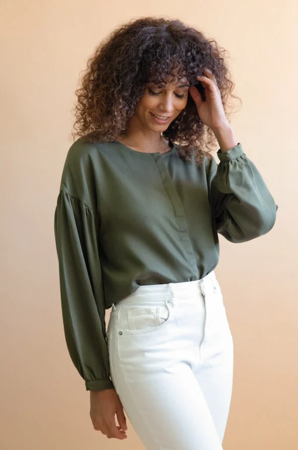 Tencel-Bluse Narcisse Khaki
