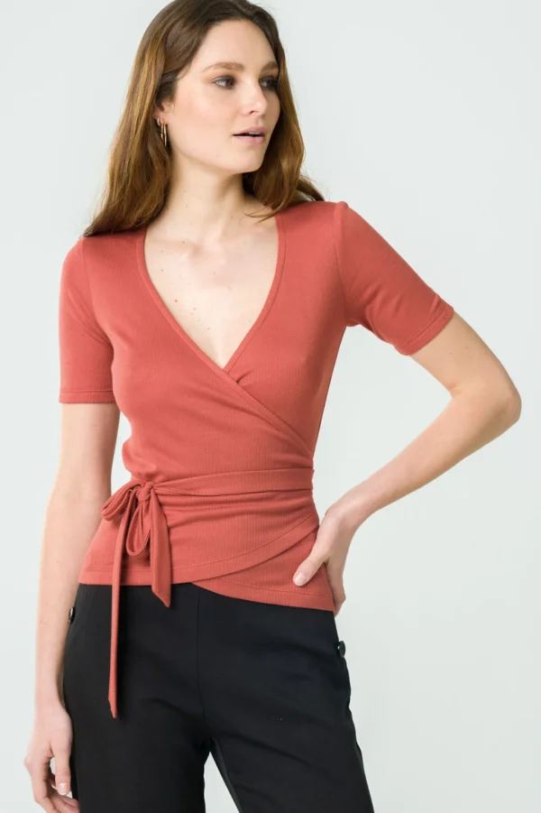 Tencel-Wickeltop Olivier Ocker