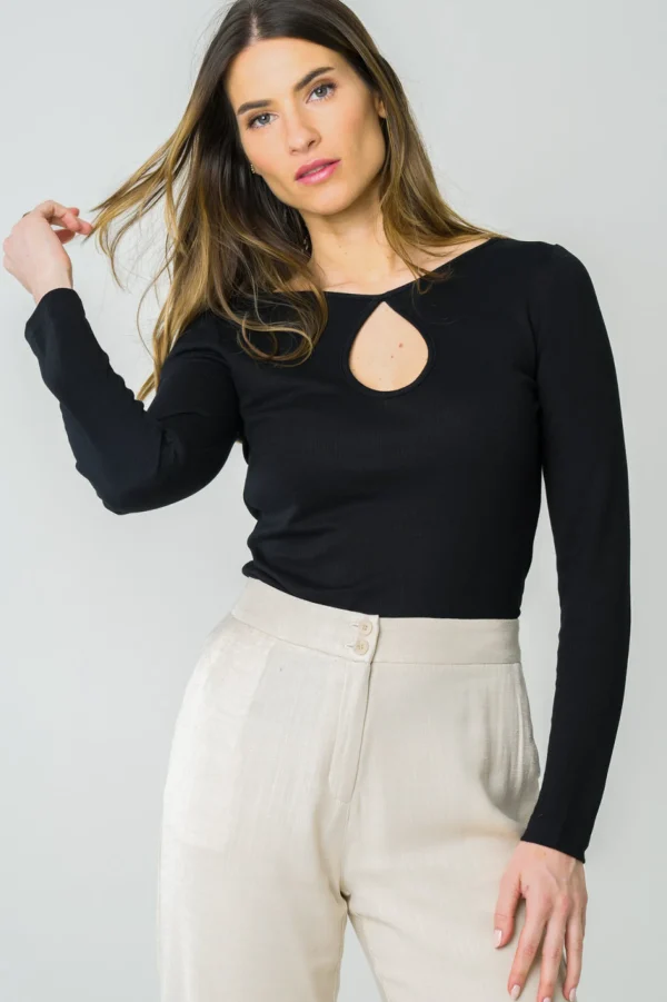 Top Mehonia Schwarz