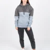 TreeHoodie Colorblock Anthracite-Blue