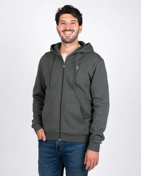 Treehoodie Zip Ash green