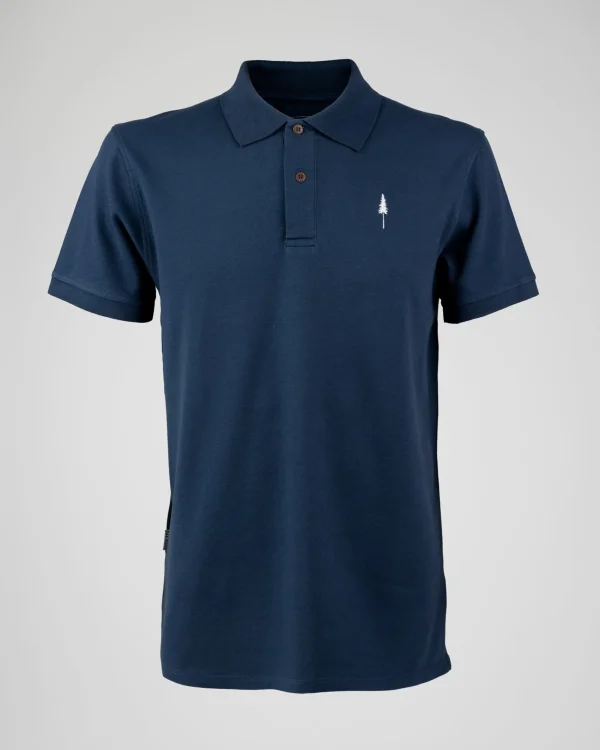 Treepolo Navy Herren-Poloshirt aus Bio-Baumwolle