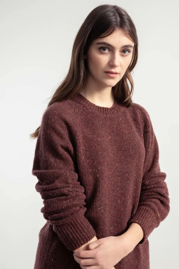 Unisex Kaschmir-Pullover Alfredo Orange Corten