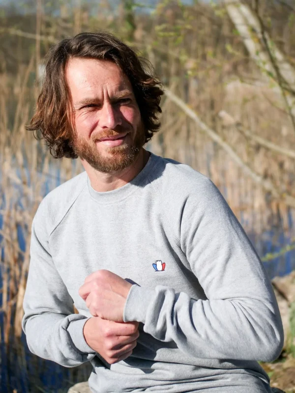 Unisex-Sweatshirt Le Chiller grau