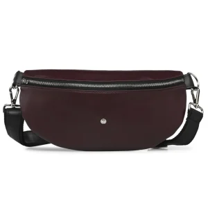 Upcycelt Gürteltasche Bordeaux