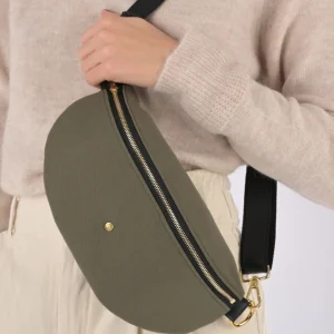 Upcycelt Gürteltasche Khakii