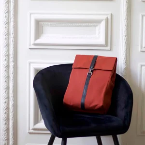 Upcycled Urbaner Rucksack  - Ockerfarbe