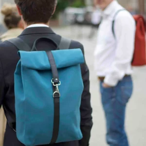 Upcycled Urbaner Rucksack - Blau