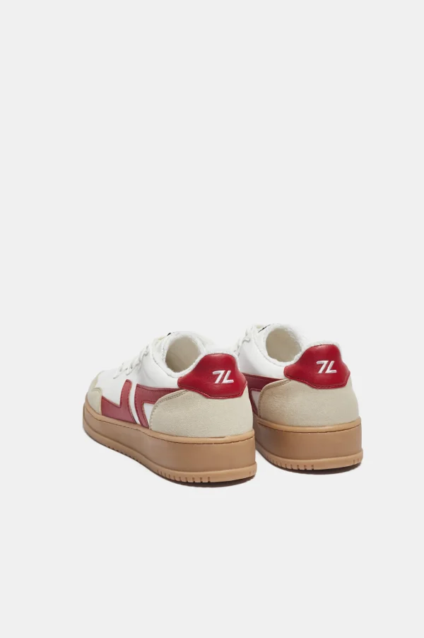 Vegane Maisleder-Sneaker Beta Bordeaux