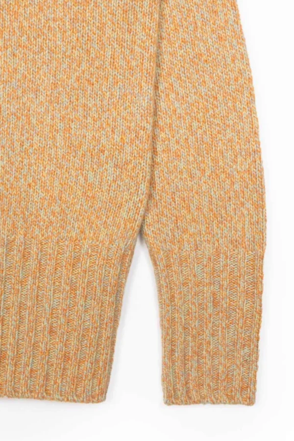 Warm Kaschmir Rollkragen-Pullover Susanna Orange