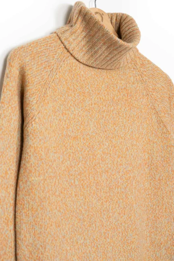 Warm Kaschmir Rollkragen-Pullover Susanna Orange