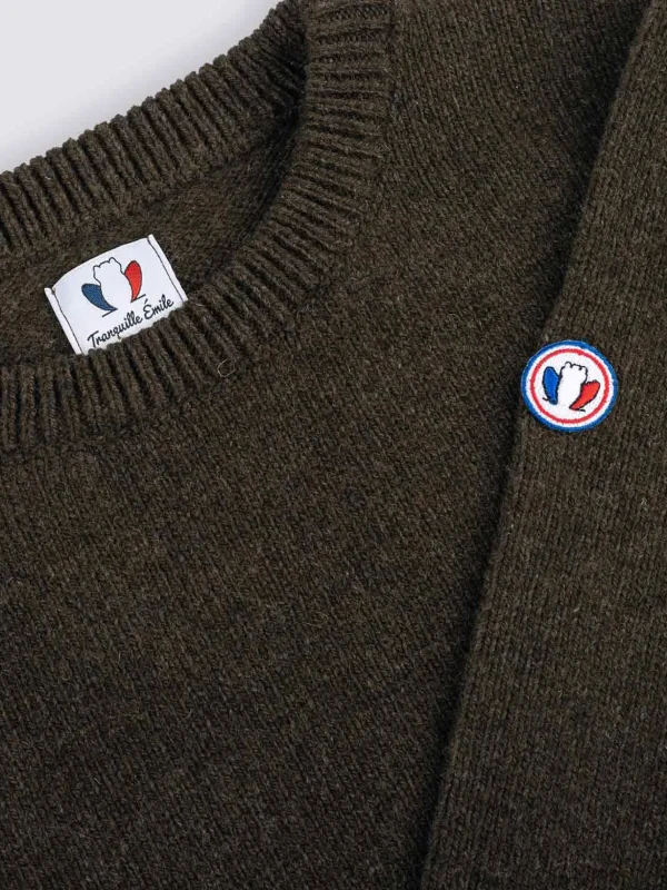 Warmer Merino Pullover Le Frileux Chocolat