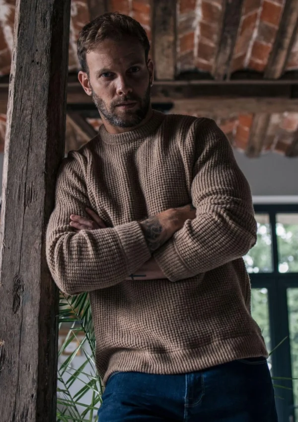 Warmer Wolle-Pullover Origine Beige