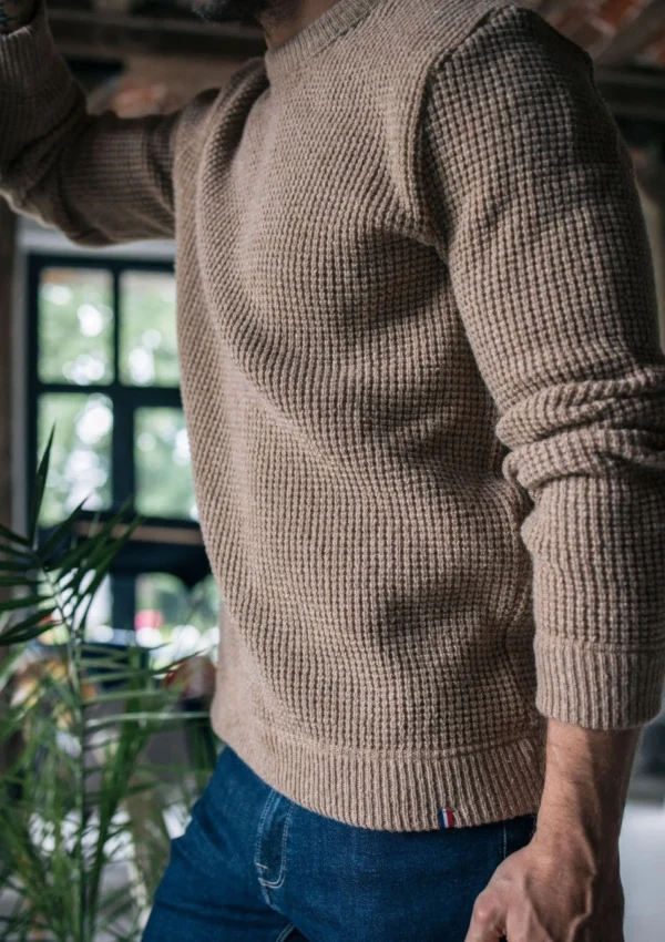 Warmer Wolle-Pullover Origine Beige