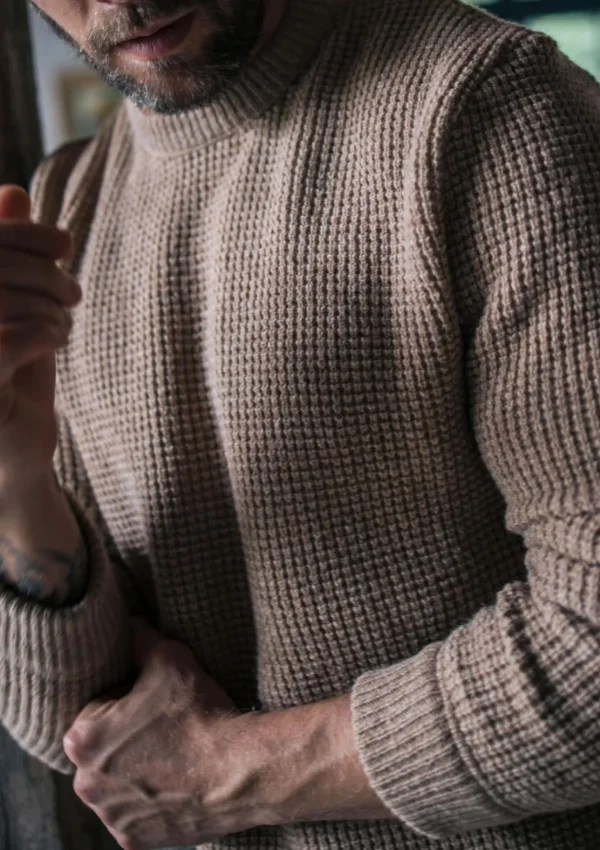 Warmer Wolle-Pullover Origine Beige