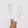 Weisse Bio-Baumwolle Socken - Duo-Pack