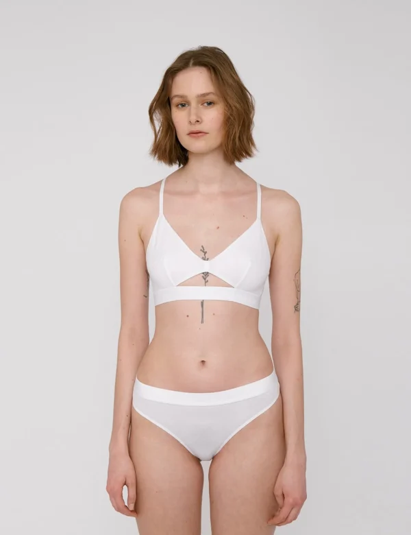 Weisser Tencel-Tanga im Duo-Pack