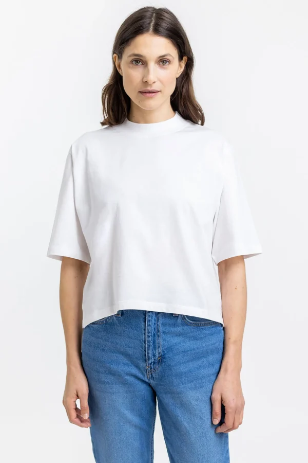 Weisses Cropped T-Shirt