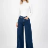 Wide Leg Damenjeans Wyde Sara Stone Indigo
