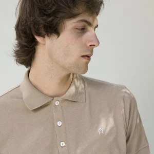 Baumwoll-Poloshirt Felice Beige