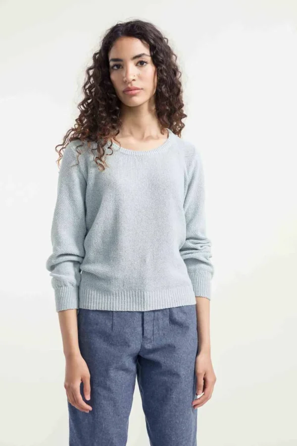 Baumwollpullover Grazia Mittelmeerblau