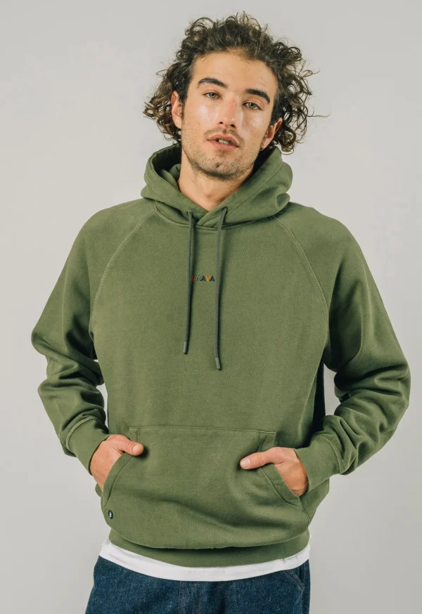 Bio-Baumwolle Khaki Hoodie