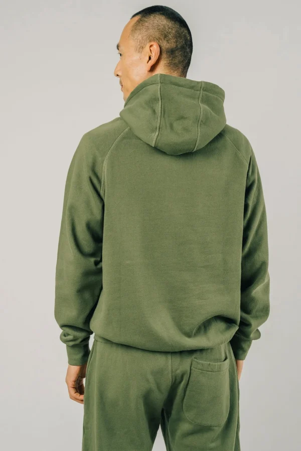 Bio-Baumwolle Khaki Hoodie