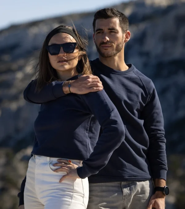 Blaues Unisex-Sweatshirt