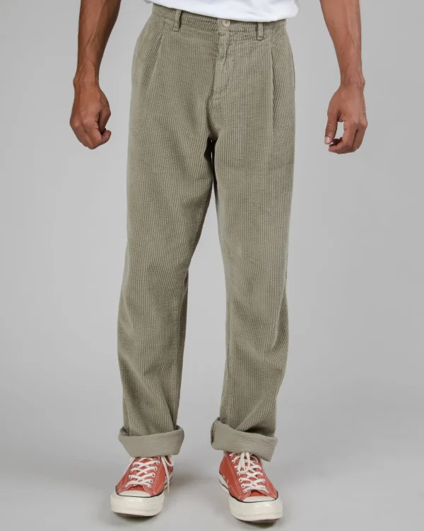 Cord-Chinohose Grün