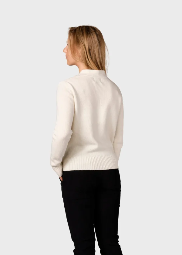 Damen Cardigan aus Merinowolle Wilma Ekru