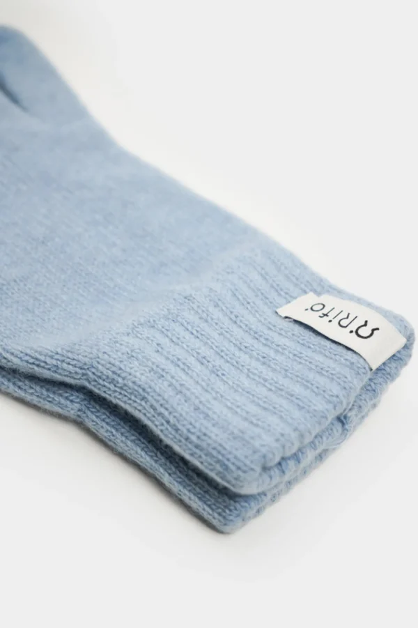 Damen Kaschmir Handschuhe Anita Hellblau