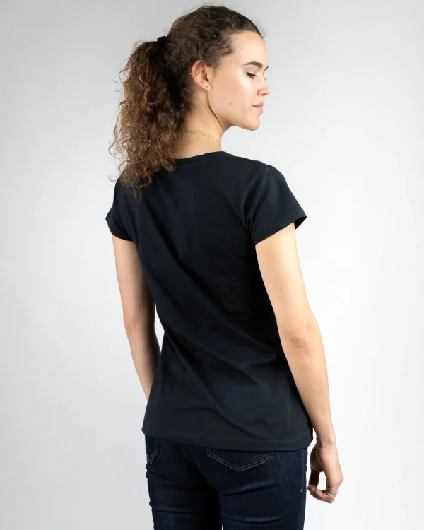 Damen T-Shirt aus Bio-Baumwolle Treeshirt Schwarz