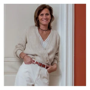 Damen veganer Gürtel Louise Ocker